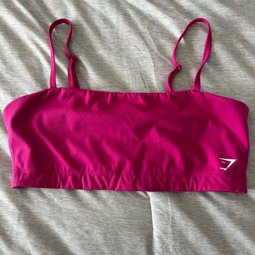 Gymshark Bandeau Sports Bra dragon pink
